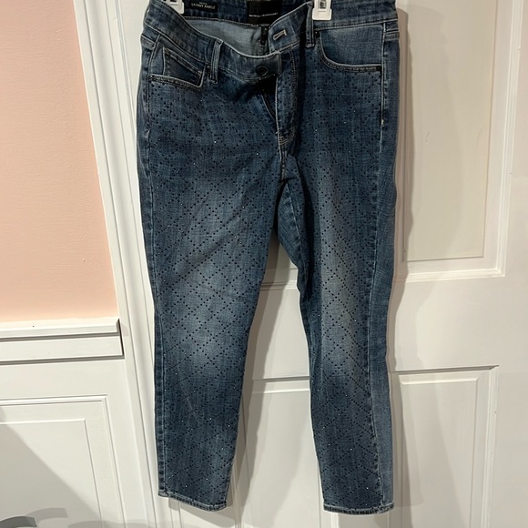 Curvy short jeans never worn with black pattern - Picture 1 of 3